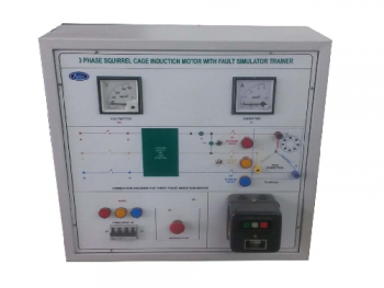 Three Phase Squirrel Cage Induction Motor Fault Simulator